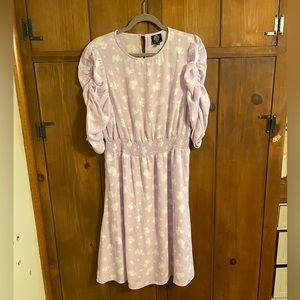 flutter sleeve a-line dress